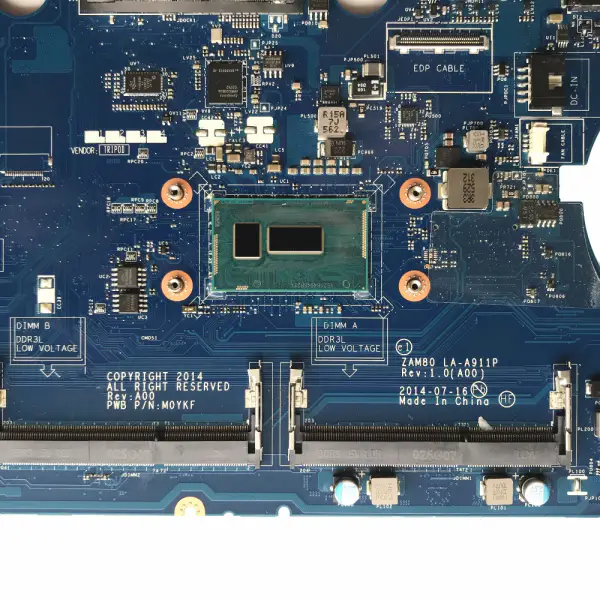 戴爾 Latitude E5550 ZAM80 LA-A911P Rev:1.0 I7-5600U 主機板