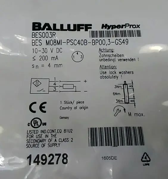Balluff BES003R 感測器