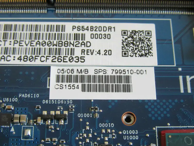 HP 799510-001 799510-501 799510-601 I5-5200U 主機板