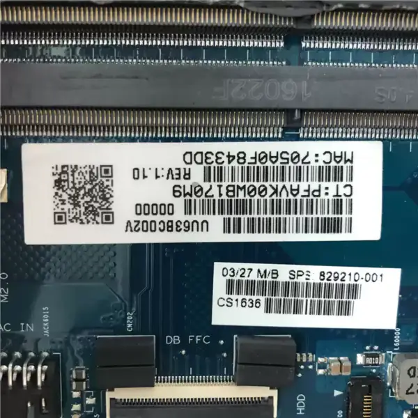 HP ENVY 15T-Q400 15-Q 829210-001 829210-501 829210-601 主機板