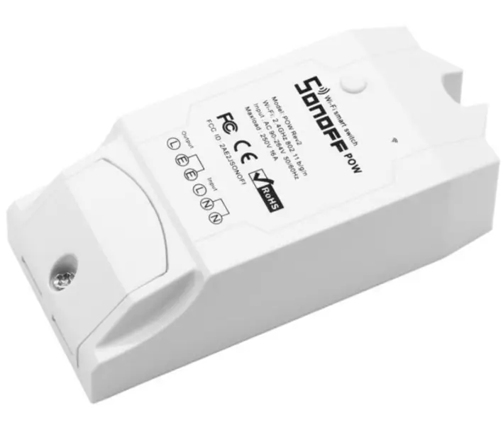 SONOFF Pow R2 WiFi 開關，含耗電量測量 WiFi 電源開關 15A 智慧型 Wifi 開關控制器