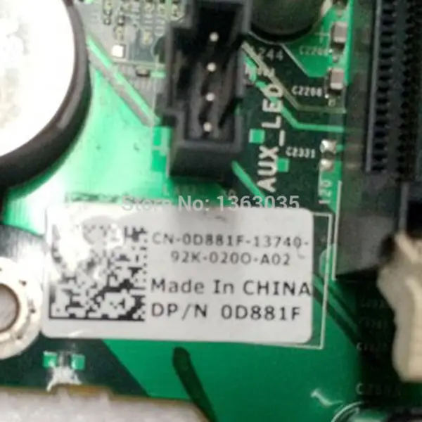 適用於 Precision T7500 的 Dell 0D881F D881F CN-0D881F 工作站主機板