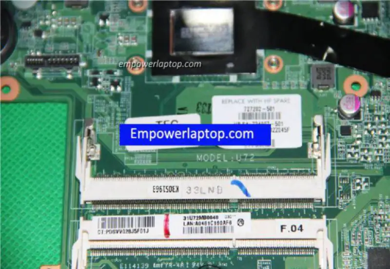 HP 727202-501 DA0U72MB6D0 A8-5545M 主機板