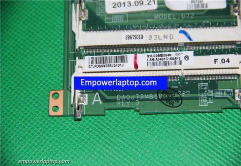 HP 727202-501 DA0U72MB6D0 A8-5545M 主機板