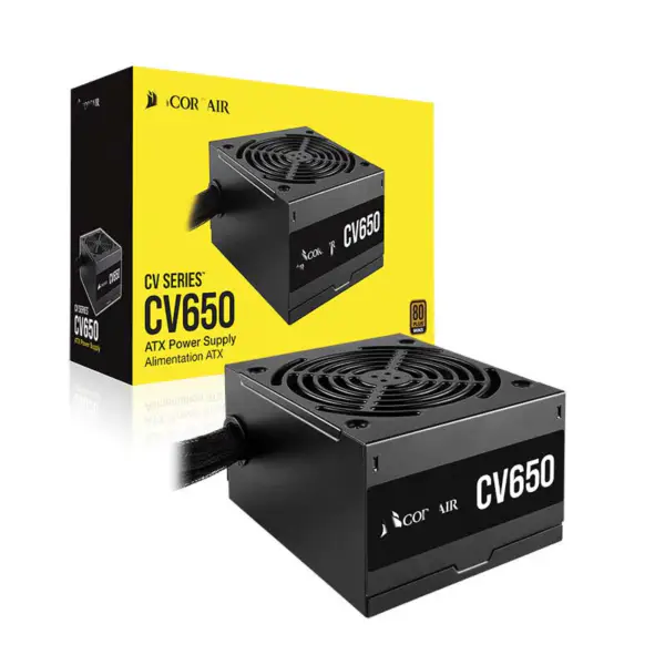 Cors Air Power 電源供應器 Cv650 650w Atx High Power Supply 80plus 低噪音風扇 Rps0128