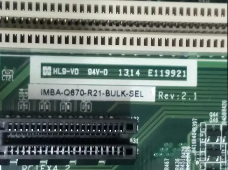 IEI IMBA-Q670-R21 REV 2.1 006B216-00-210-RS 工業設備主機板