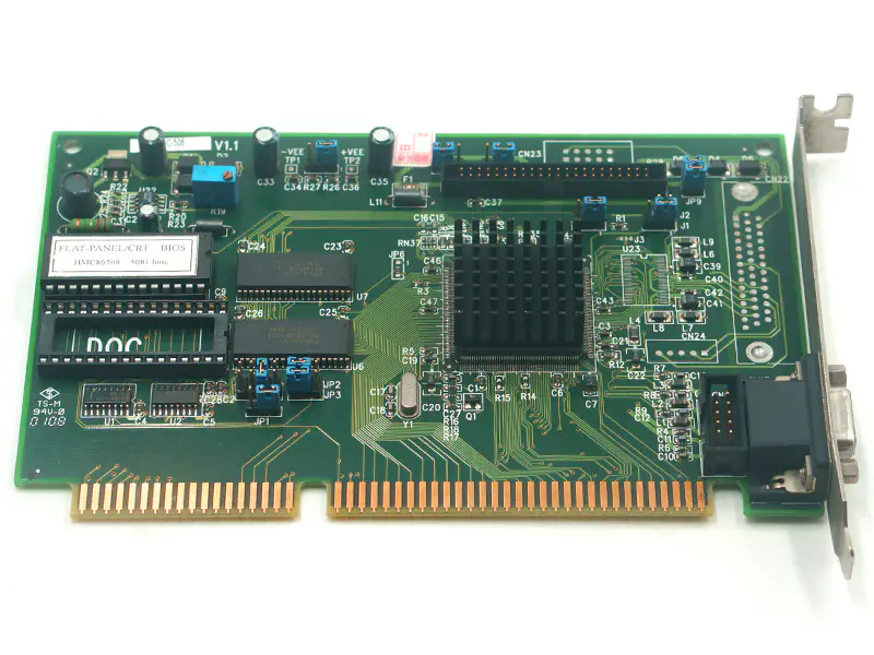IEI PLC-508 V1.1 FLAT-PANEL/CRT BIOS TP6508 5081.HMC V1.1 ISA Bus LCD/CRT VGA Card 工業主機板